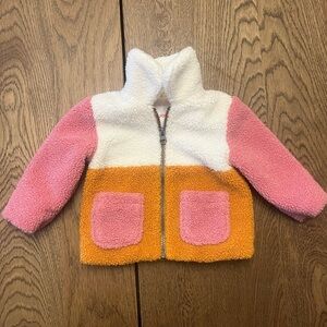 Cute Joe Fresh Colourblock Fuzzy Sherpa Jacket